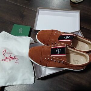 Christian Louboutin Men's Brown Sneakers